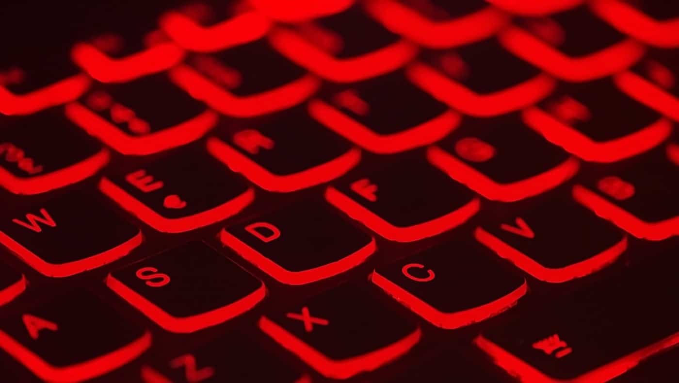 Red Backlit Keyboard