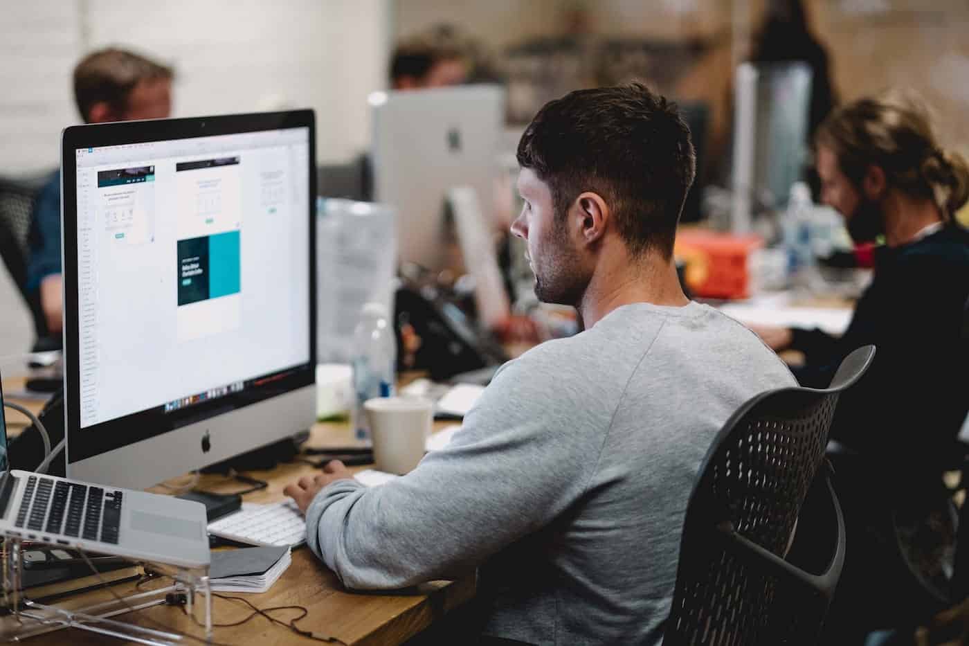 Man Working at a Design Studio