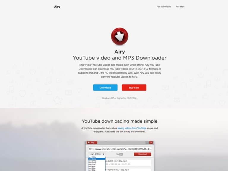 clear airy youtube downloader