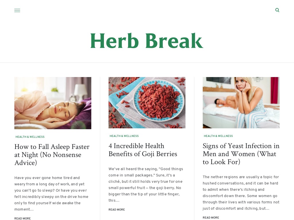 herbbreak website screenshot