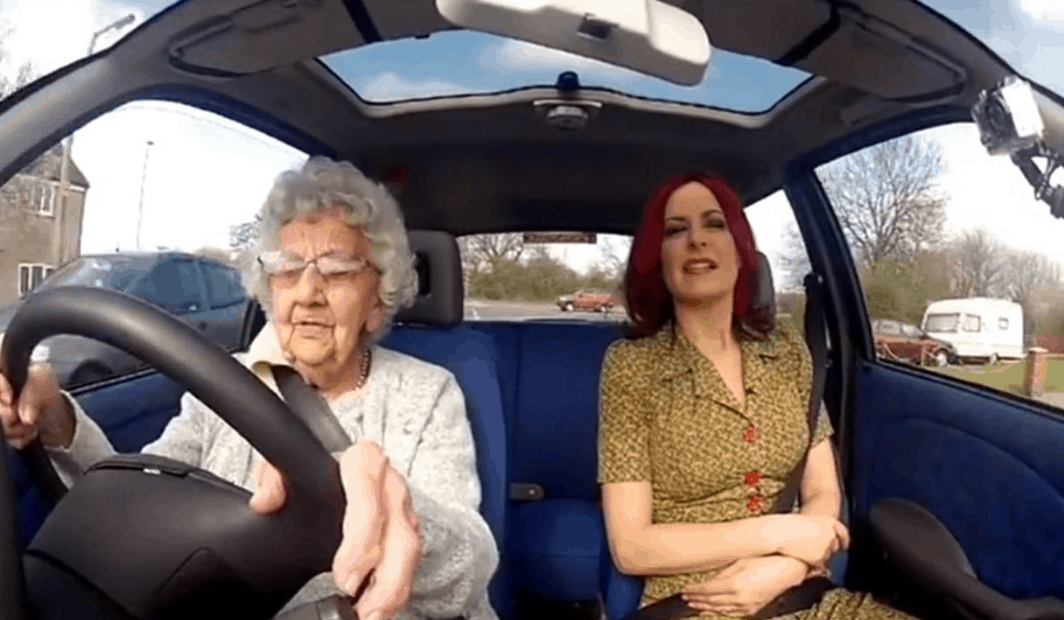 old women driving