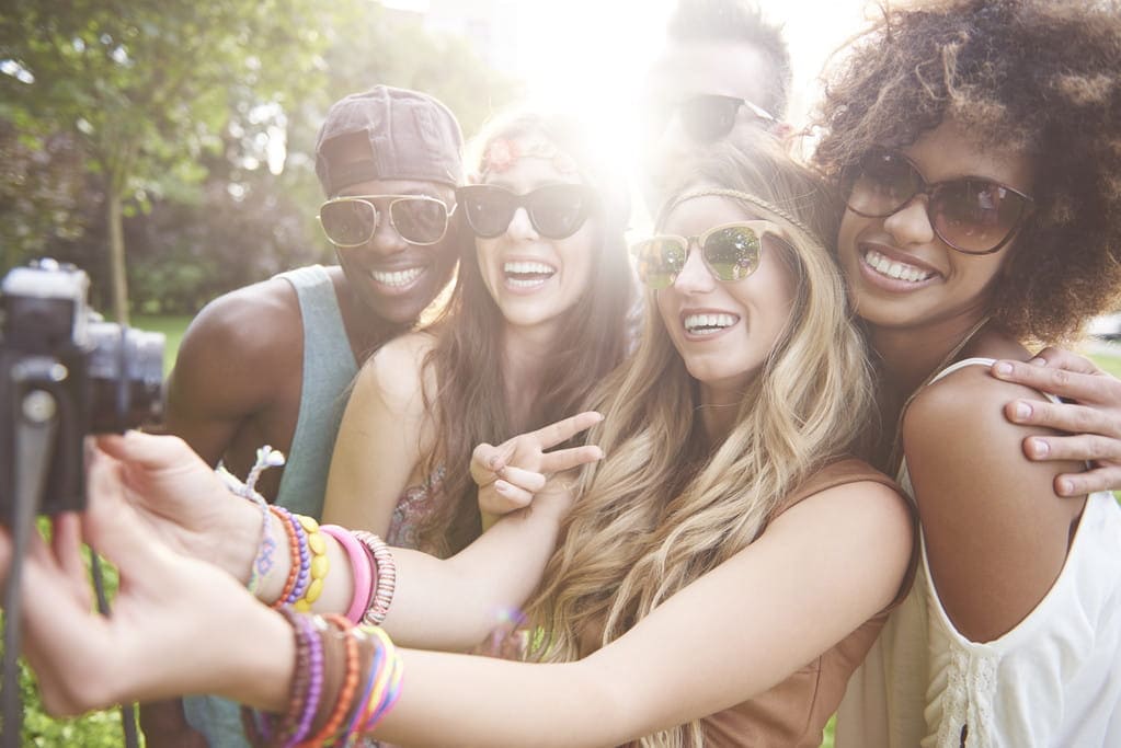 Friends Taking a Selfie