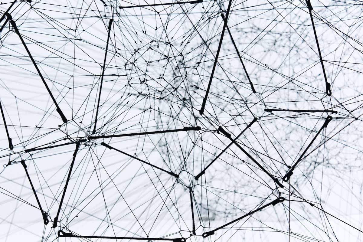 Internet network spider web