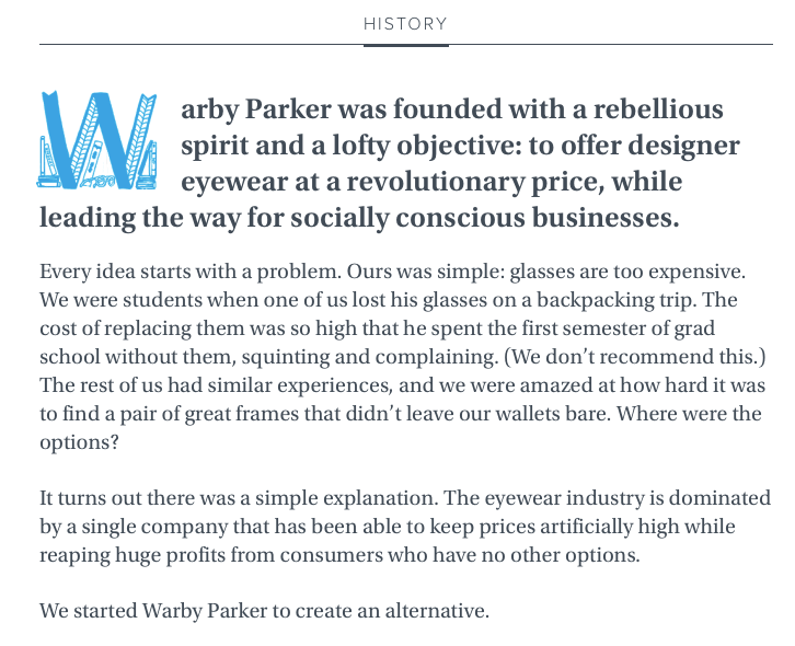 Warby Parker History