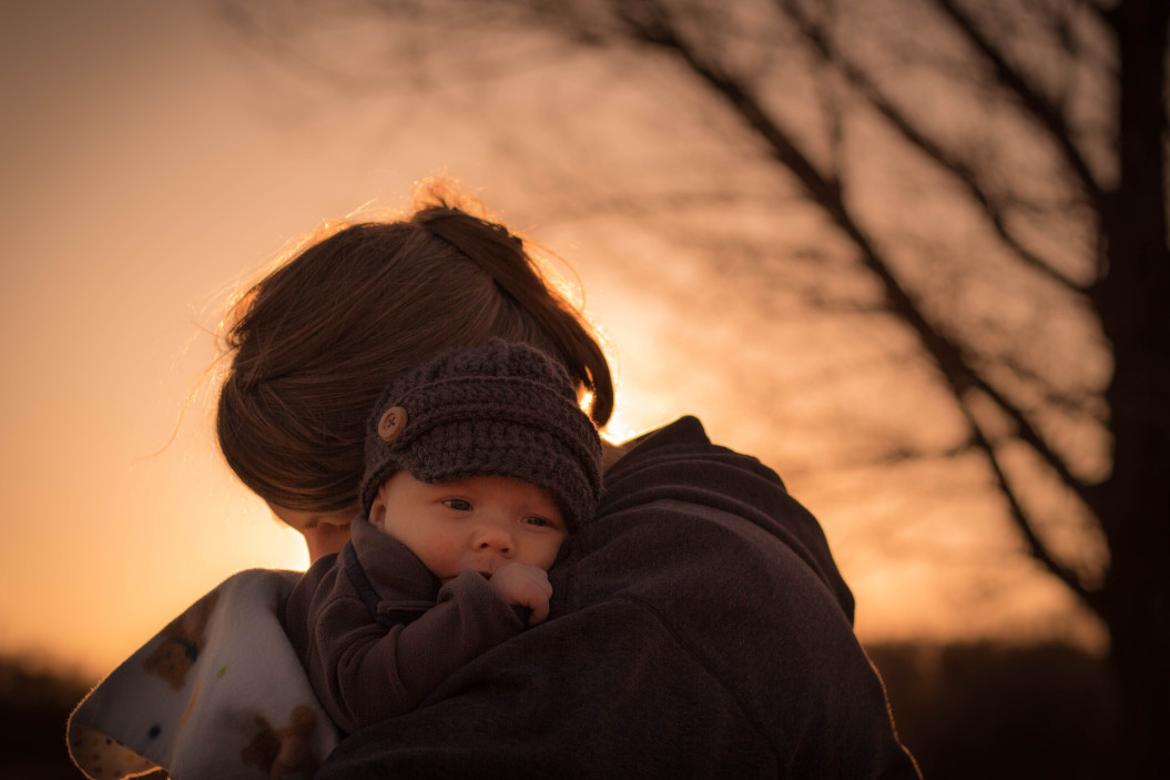 Mother hugging her Child