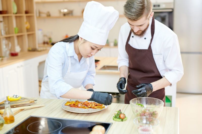 the presentation of food