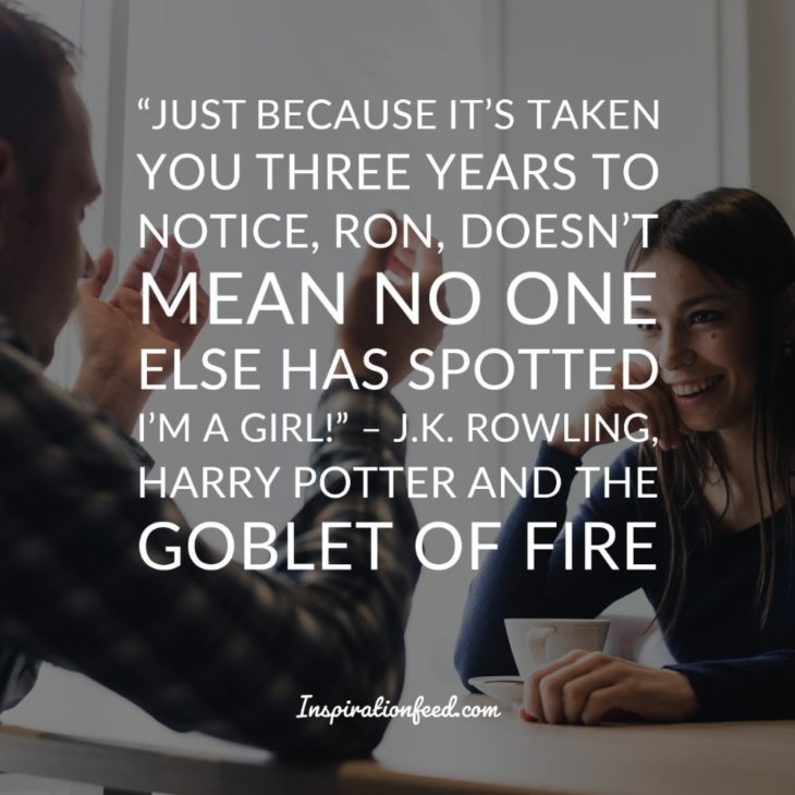 An inspiring Harry Potter quote on courage and hope with mystical background
