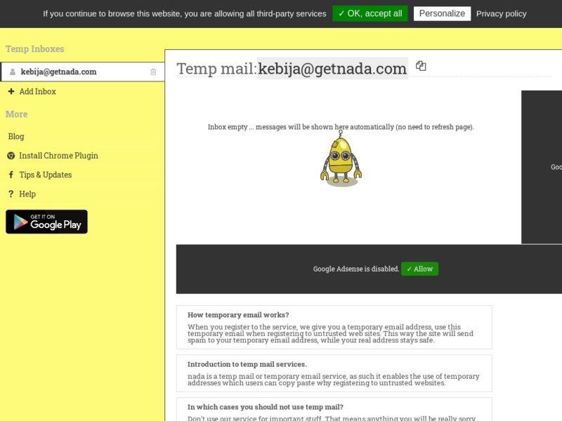 Tools to Create Temporary Emails