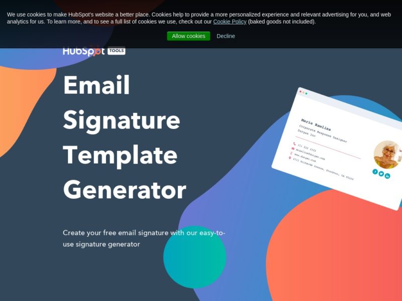 Easy Email Signature Generator - werohmedia