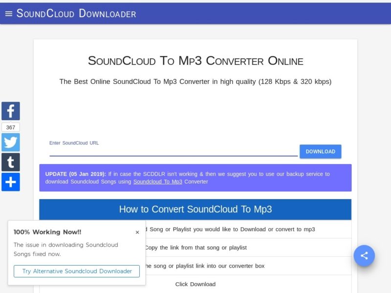 soundcloud to mp3 hq