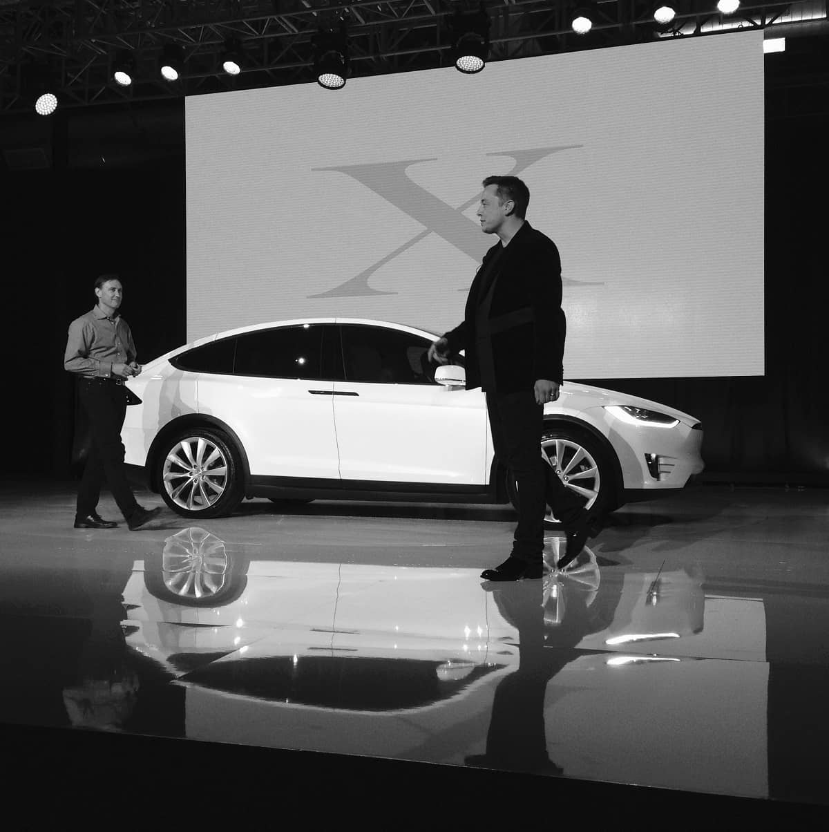 Elan Musk Giving a Presentation