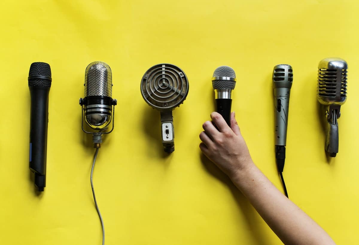 Various style of microphones