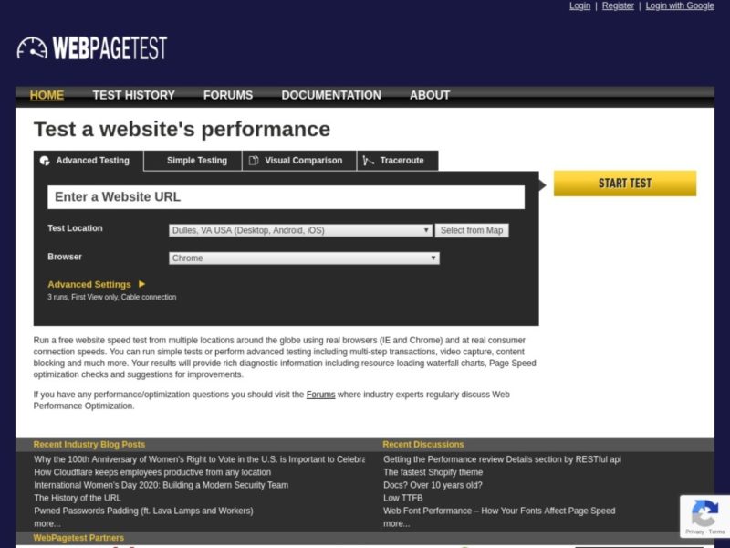 best website speed test tools