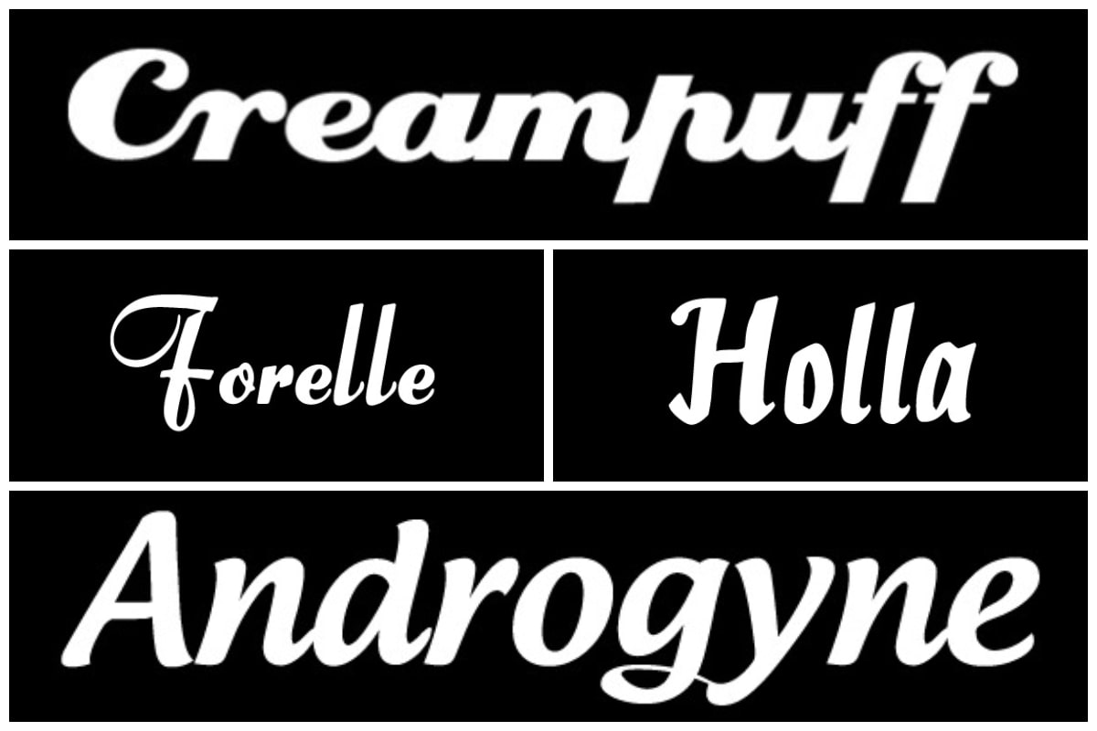 Bold Cursive Tattoo Fonts