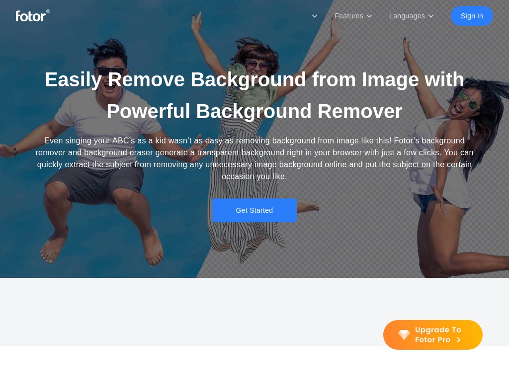 fotor background remover