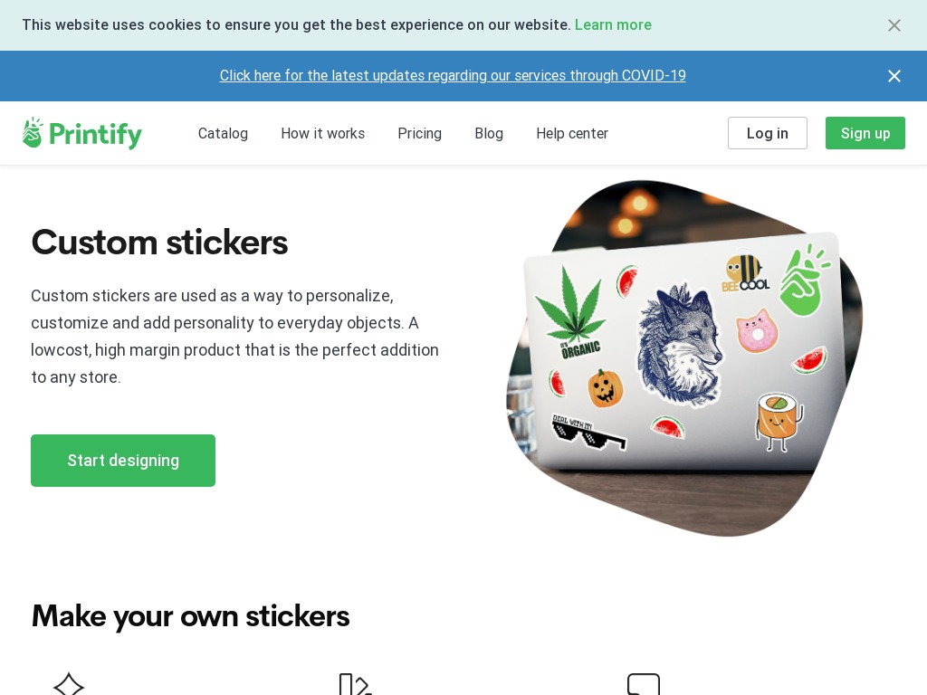 Printify Custom Stickers