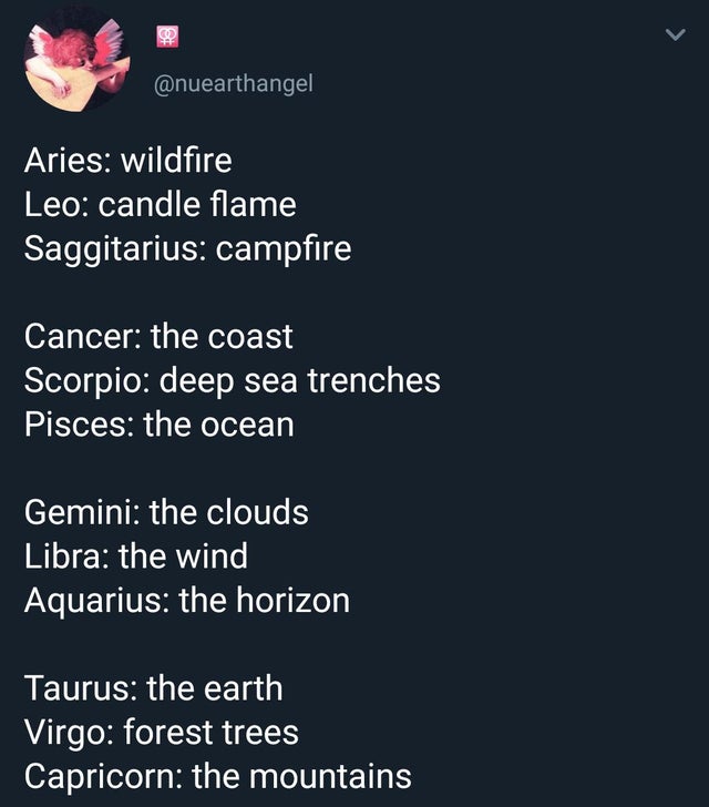 astrology signs meme