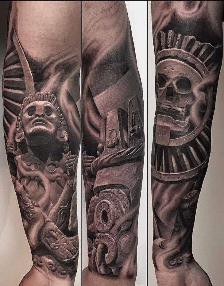 35 Aztec Tattoo Ideas for the Warrior in You | Inspirationfeed