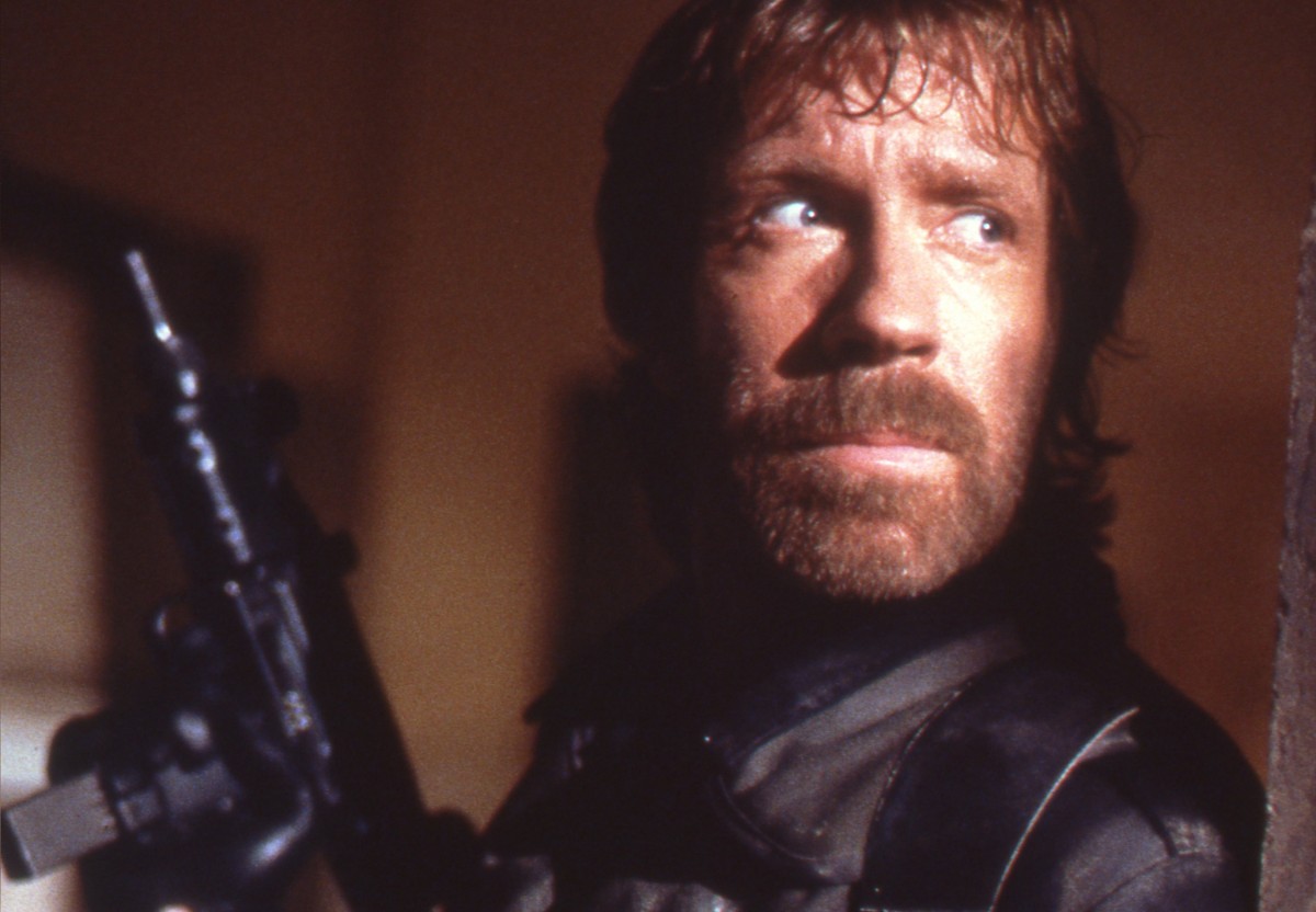 chuck norris thumbs down gif