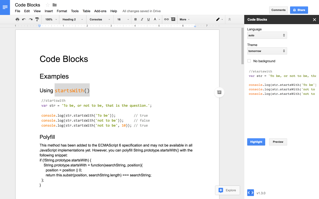 Code Blocks Alex Forsythe