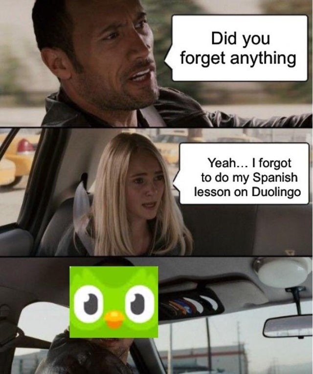 don't start your trip late duolingo