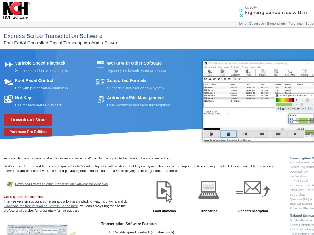 using express scribe with microsoft word