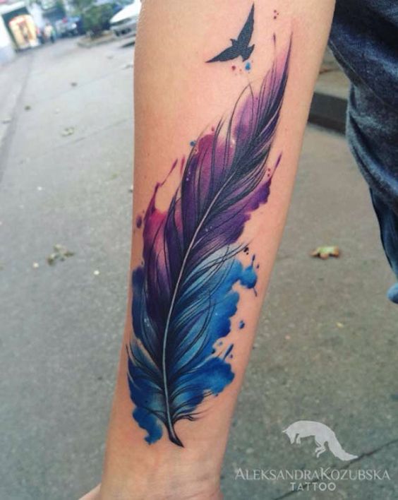 40 Inspiring Feather Tattoos To Show Off Your Creative Spirit