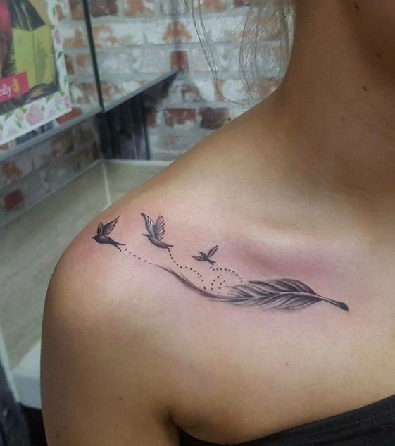 Feather Bird Tattoo Ideas