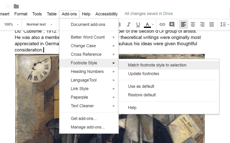 google docs footnotes google docs footnotes