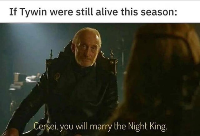 Pin by Vanianillux on GAME OF THRONES  Game of thrones funny, Game of thrones  meme, Game of thrones facts