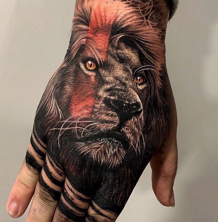 Lion tattoo by Oleg Turyanskiy TattooNOW