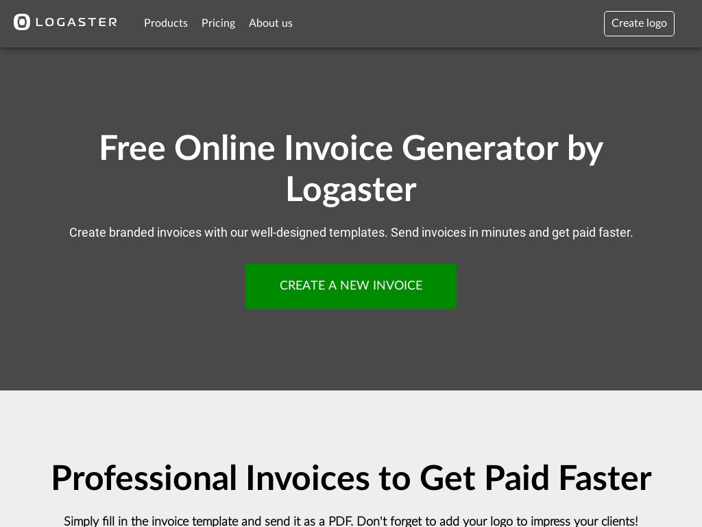 Logaster Invoice Generator