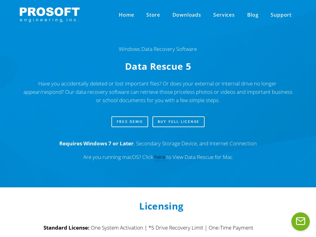 Prosoft Data Rescue 5 for Windows