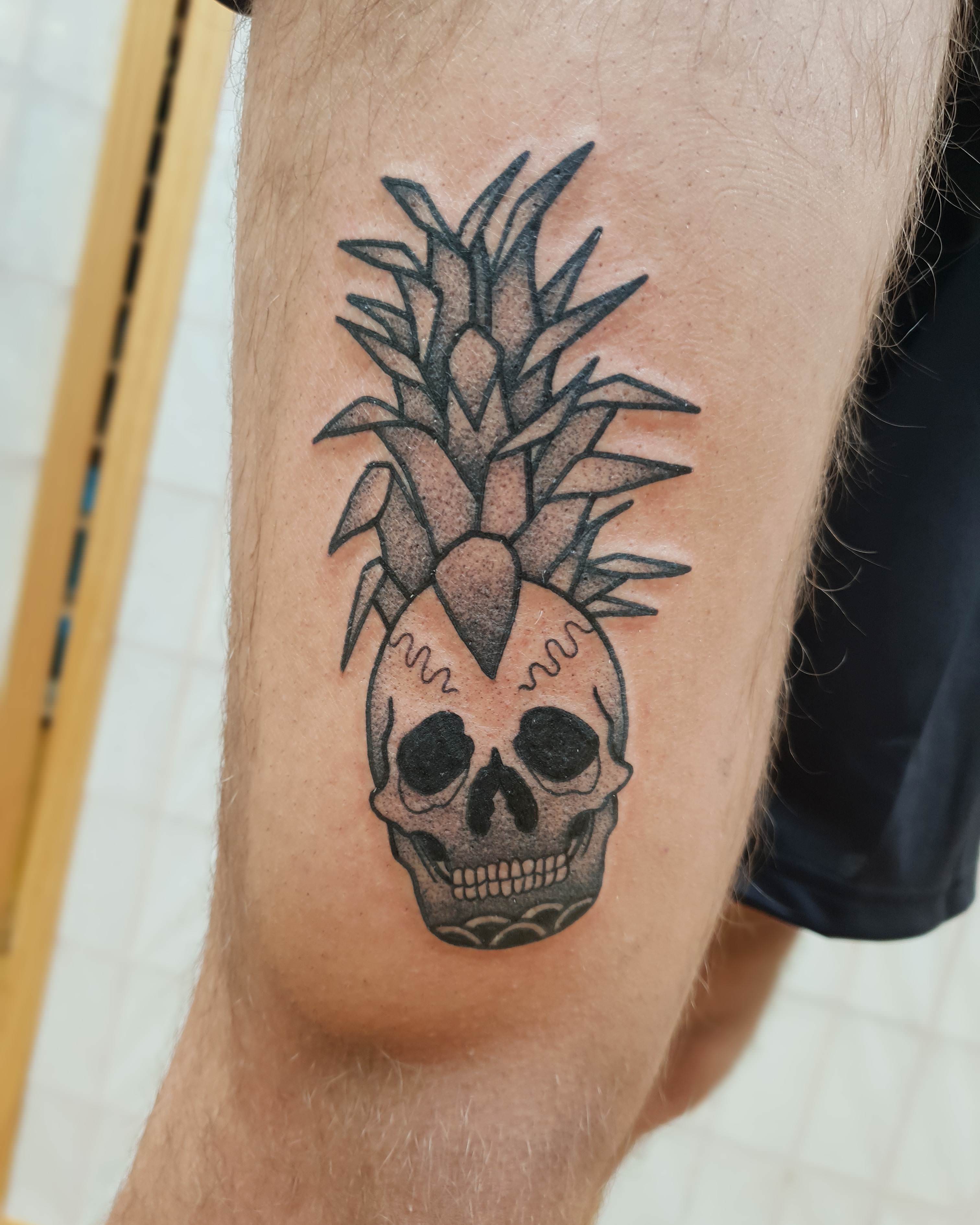 Details 73 pineapple skull tattoo super hot  ineteachers