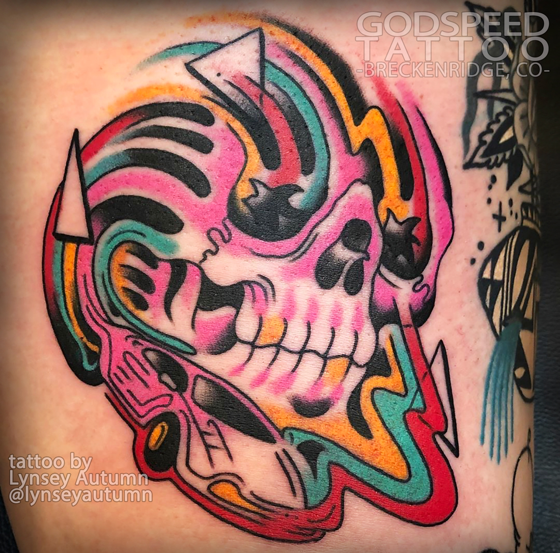 traditional skull tattoos designs