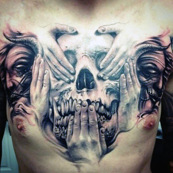 65 Incredible Skull Tattoos To Make Your Skin a Living Canvas |  Inspirationfeed