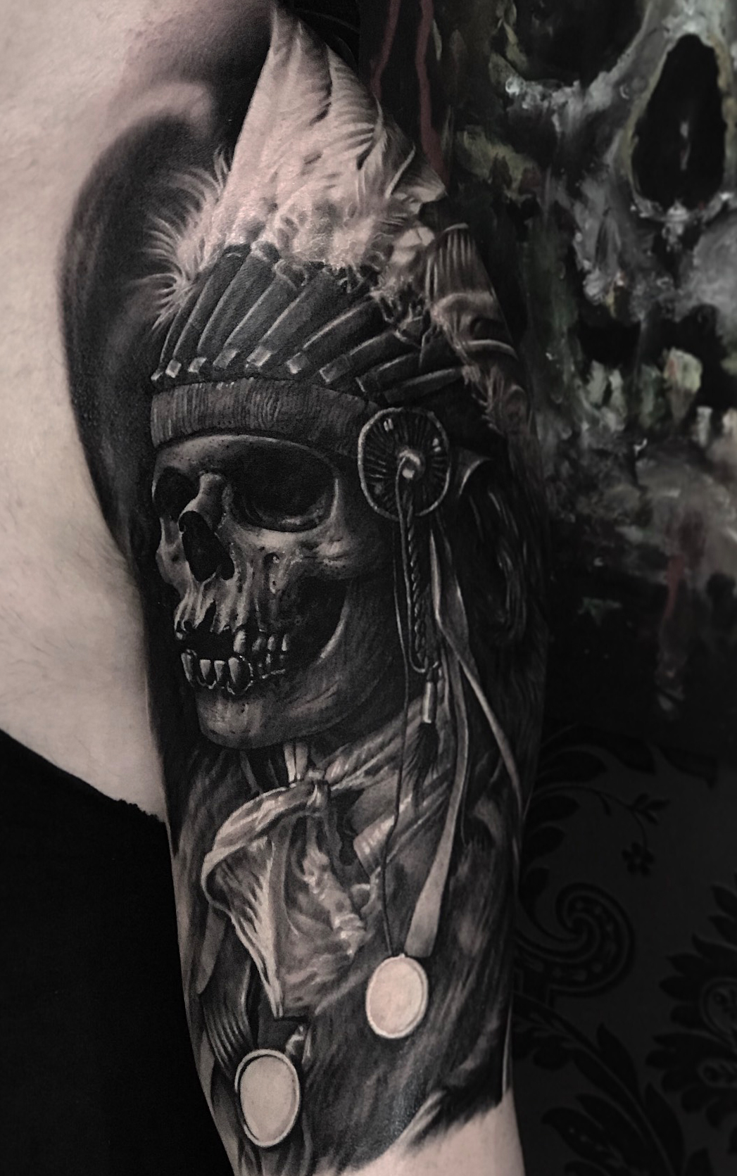 Day of the Dead Mariachi Tattoo by Mariah Rose Tattooist  MariahRose13