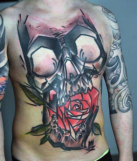 47 ronin skull tattoo guy. 