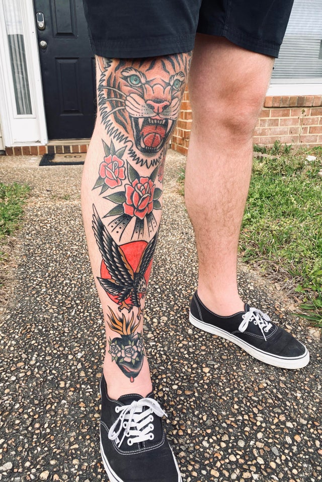 Forget About Arms With These 22 Inspiring Leg Sleeves  Tattoodo