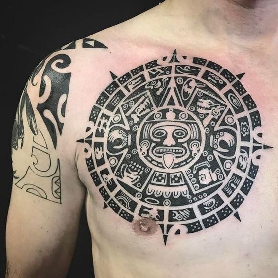 35 Aztec Tattoo Ideas for the Warrior in You | Inspirationfeed