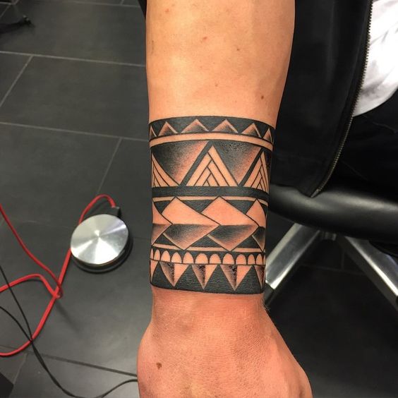 Aztec Skull Head Tattoo On Left Hand