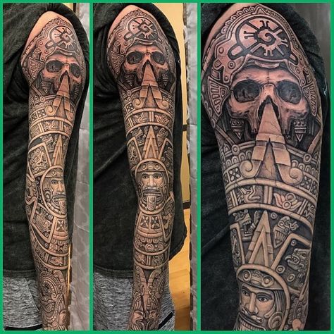 35 Aztec Tattoo Ideas for the Warrior in You - Inspirationfeed