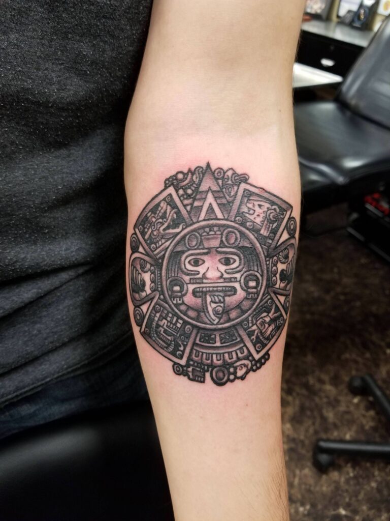 35 Aztec Tattoo Ideas for the Warrior in You | Inspirationfeed