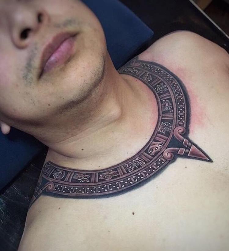 35 Aztec Tattoo Ideas for the Warrior in You  Inspirationfeed
