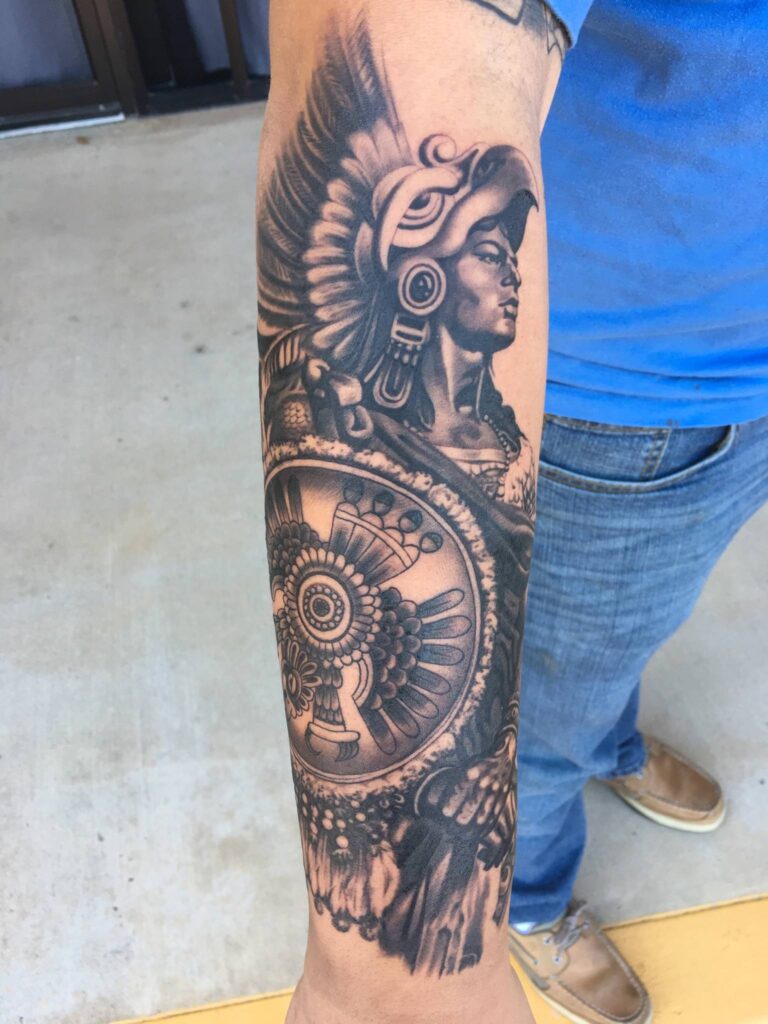 35 Aztec Tattoo Ideas for the Warrior in You | Inspirationfeed