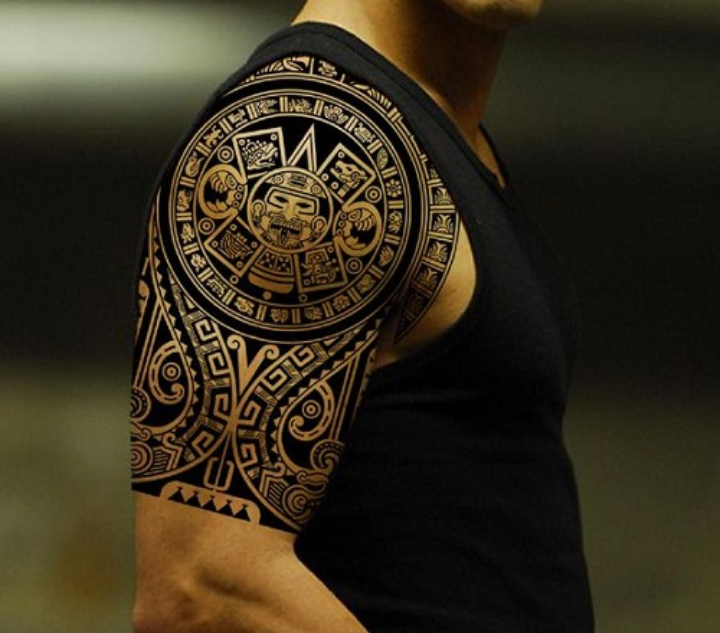 Aztec Sun Stone Color Tattoo Tshirt Stock Vector Royalty Free 1481628203   Shutterstock