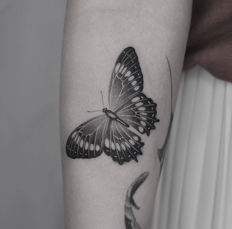 Unify Tattoo Company  Tattoos  Black and Gray  Black and Gray Butterflies