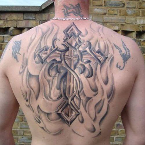 scottish cross tattoos for men