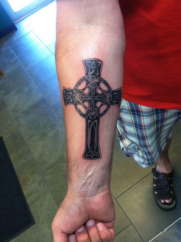 10 Tattoo Ideas For Men Arm Cross Pics