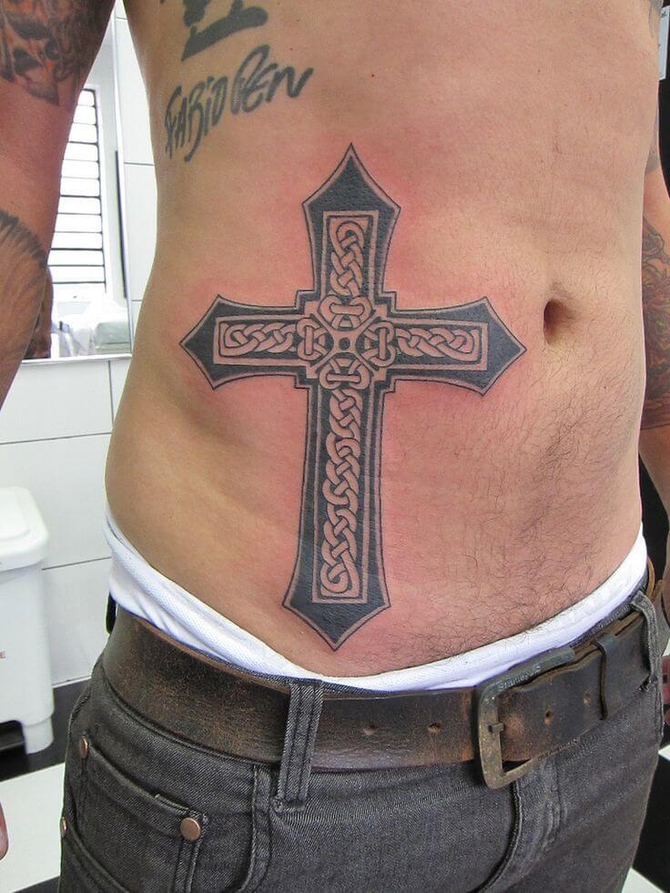 scottish cross tattoos for men